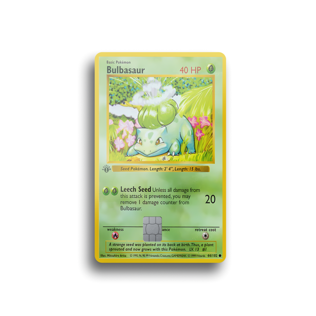 Bulbasaur First Edition Card Skin
