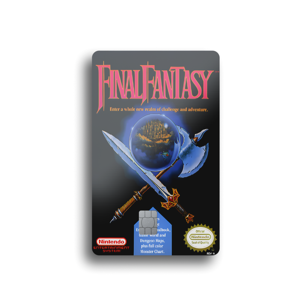Final Fantasy NES Cartridge Card Skin
