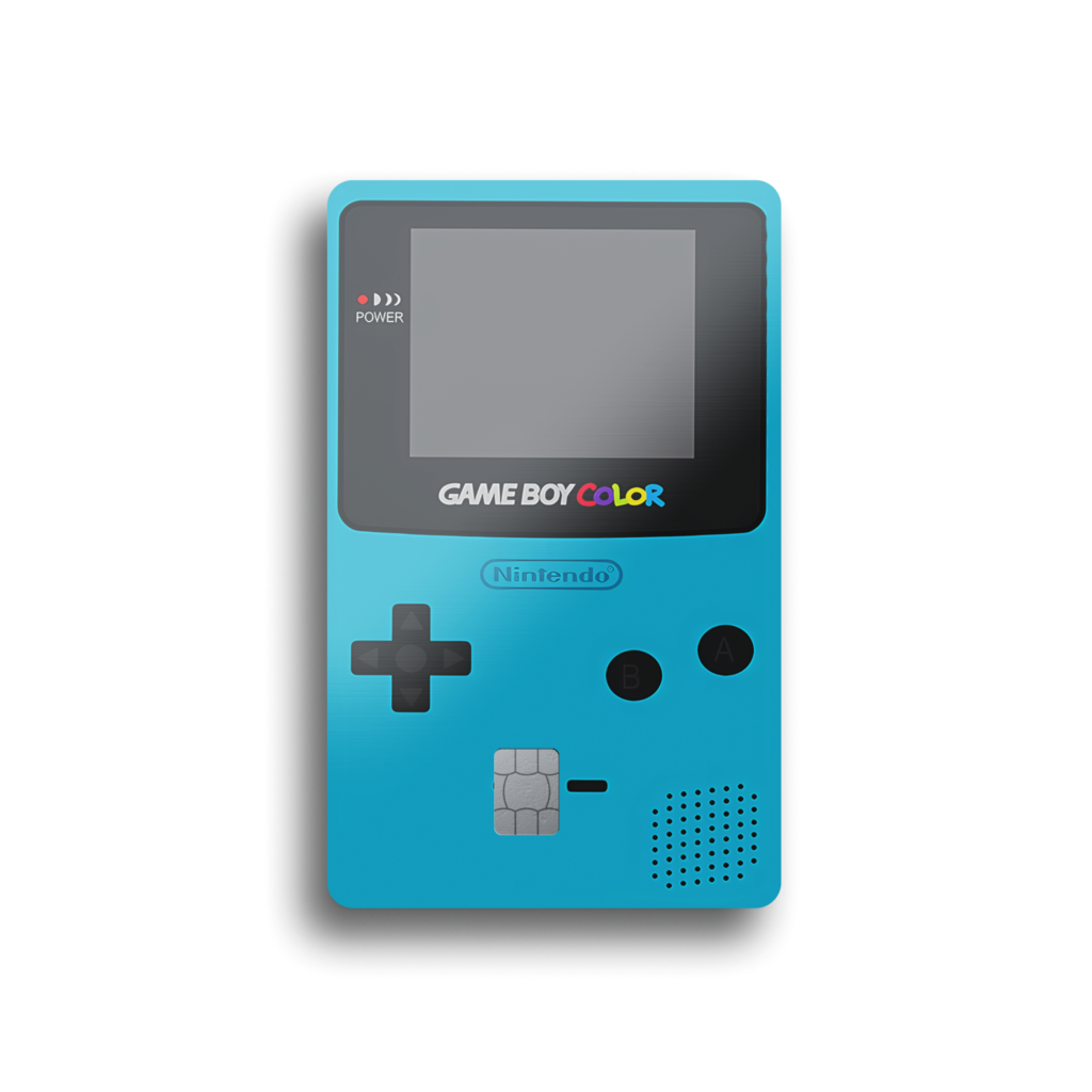 Gameboy Color Teal Card Skin