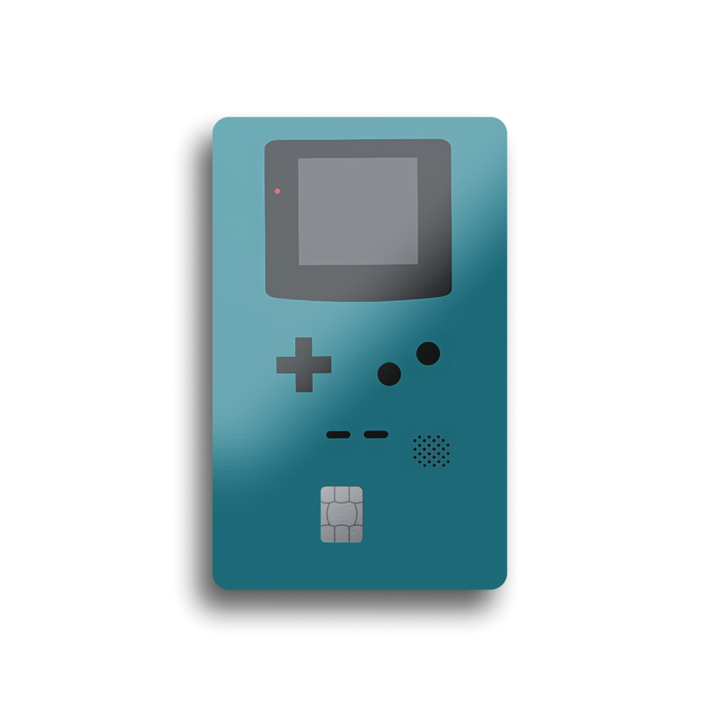 Gameboy Minimalist Card Skin (TEAL)