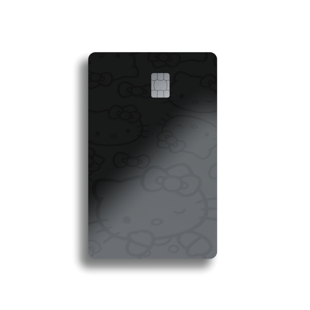 Hello Kitty Dark Gray Card Skin