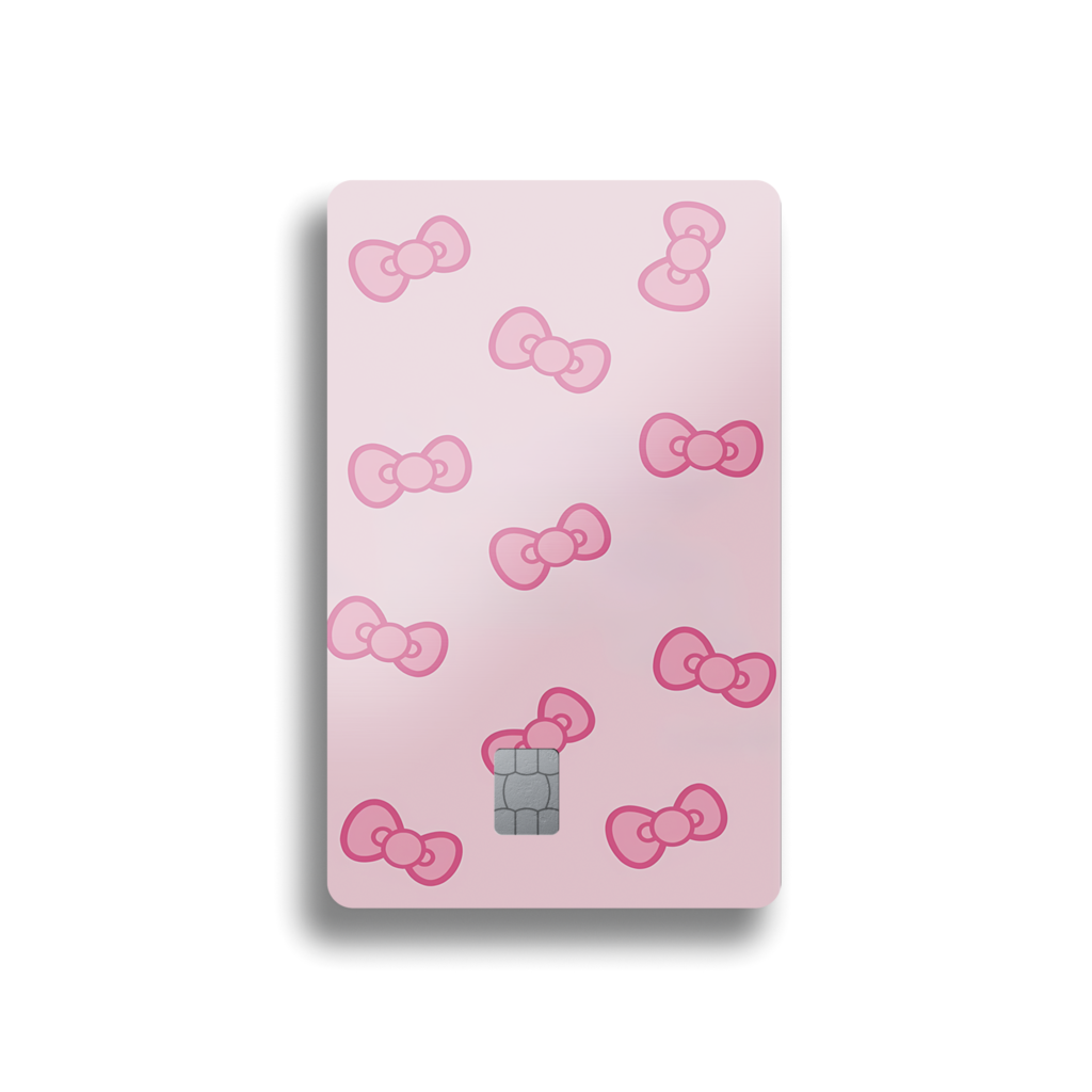 Hello Kitty Pink Bows Card Skin