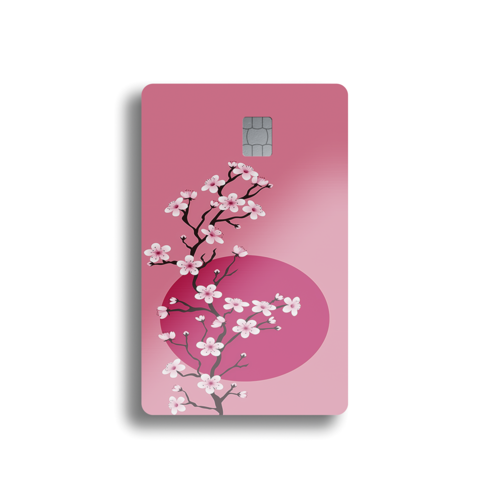 Japanese Sakura Tree Card Skin