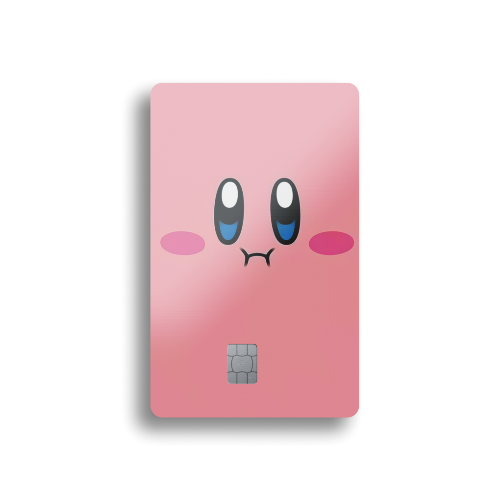 Kirby Minimalist Face Card Skin
