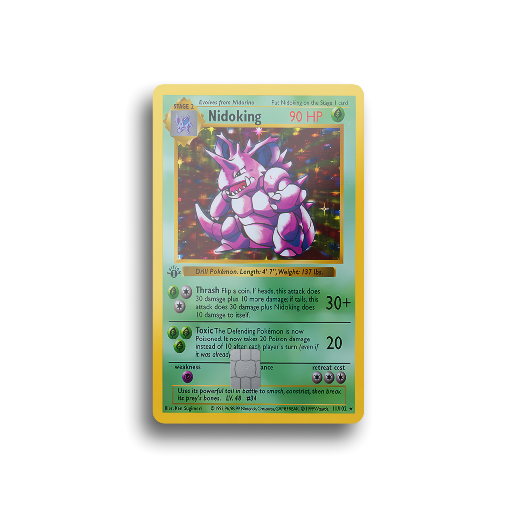 Nidoking First Edition Card Skin