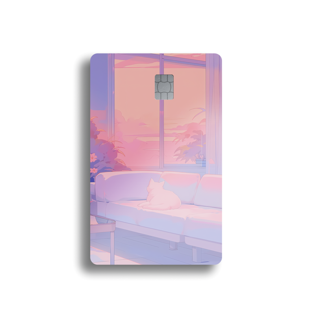 Pastel Lofi Cat Card Skin