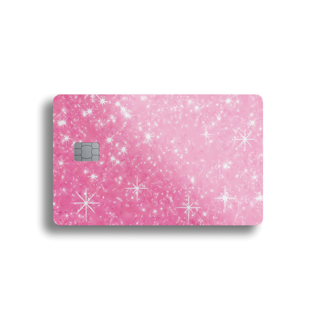 Pink Sparkles Card Skin