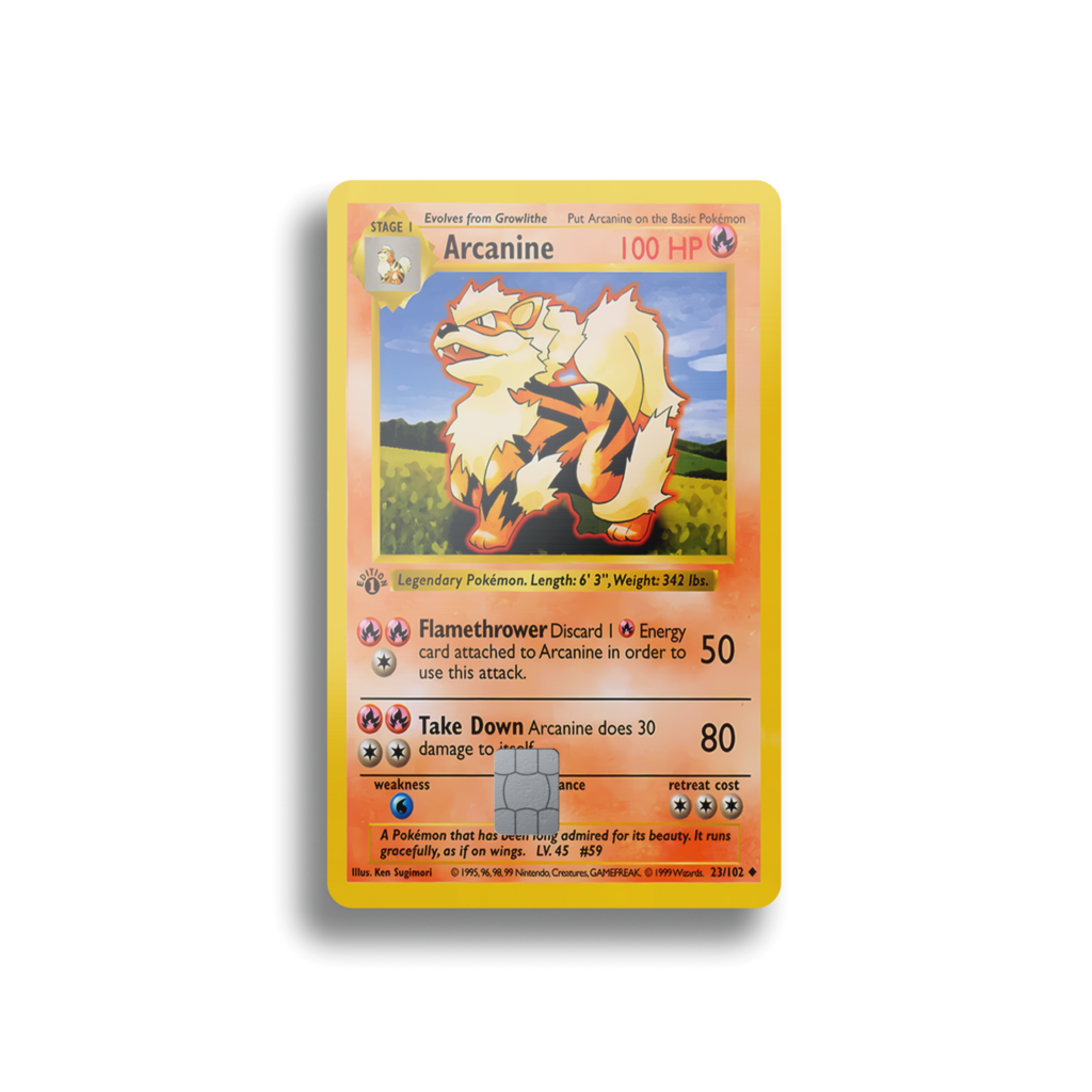 Arcanine First Edition Card Skin