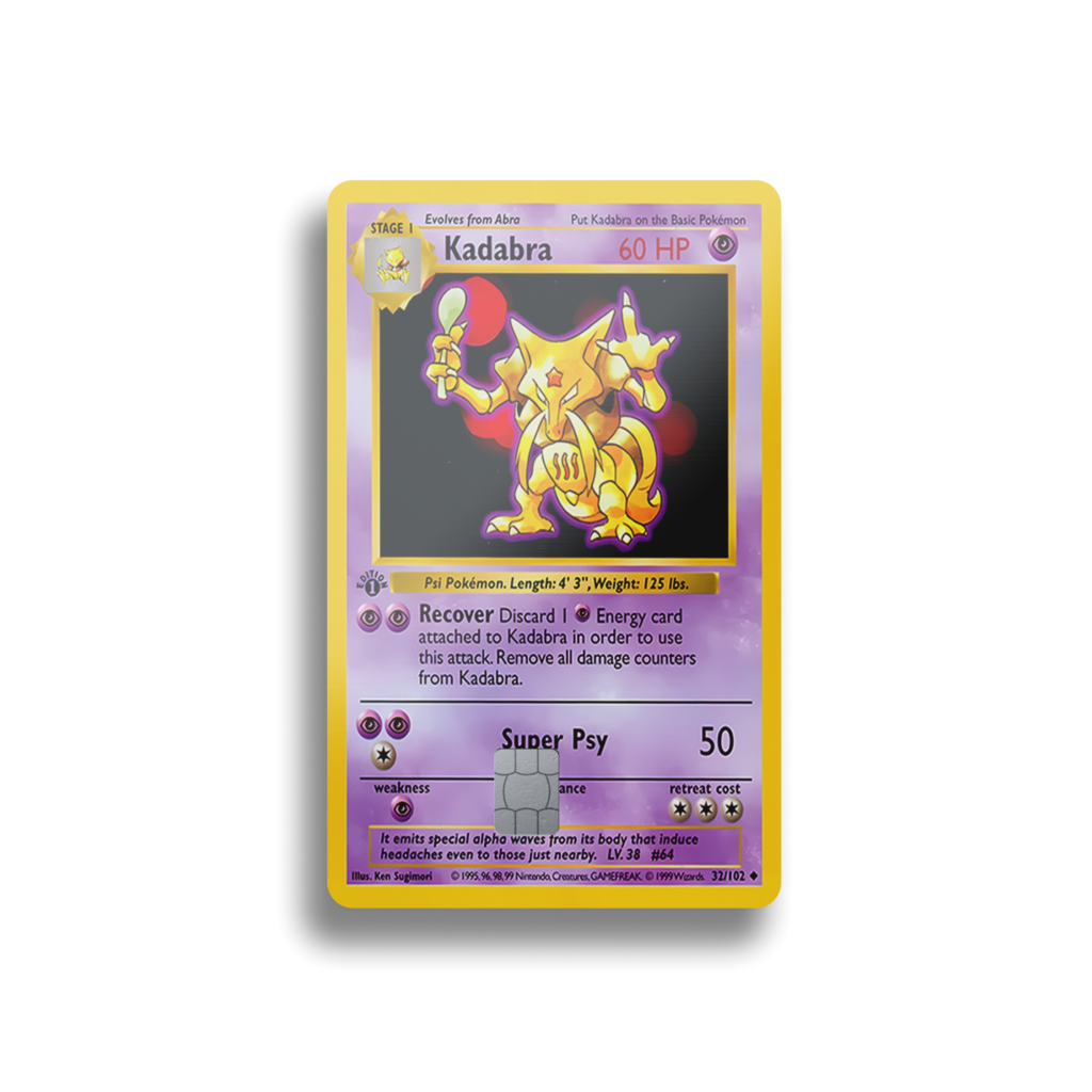 Kadabra First Edition Card Skin