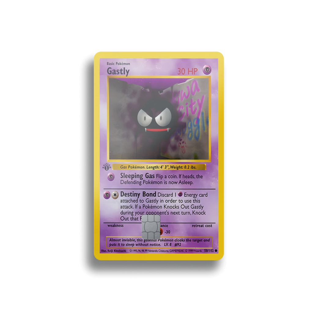 Gastly First Edition Card Skin