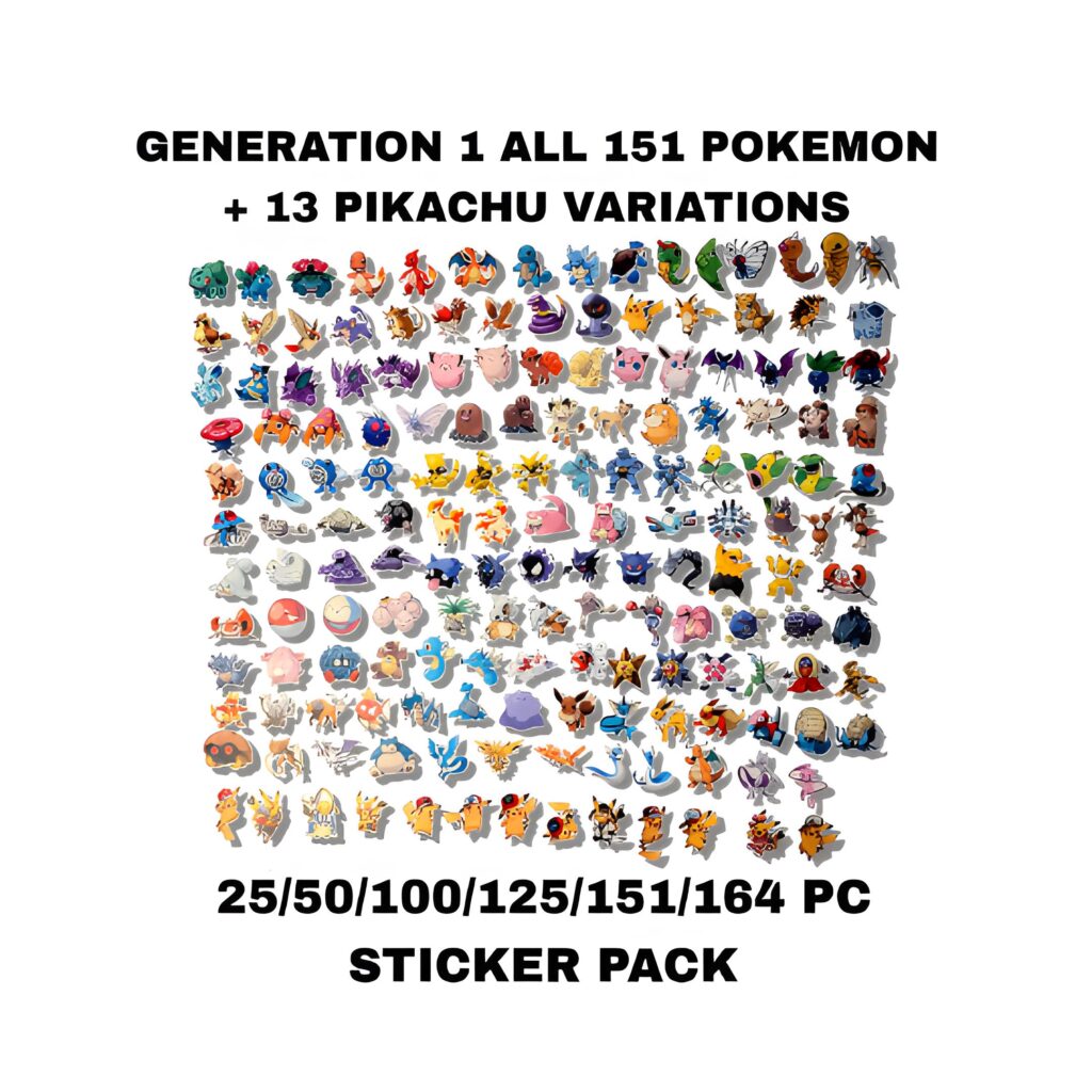 Kanto 151 Sticker Pack