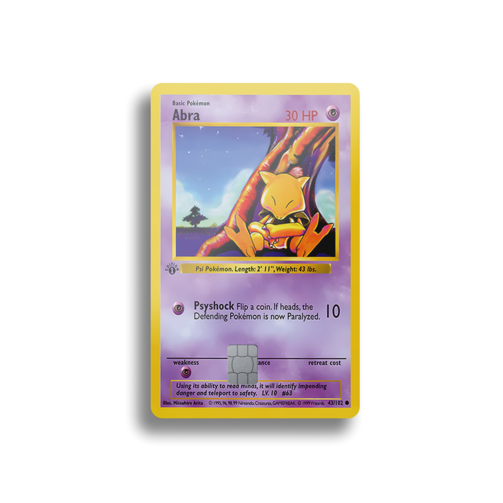 Abra First Edition Card Skin