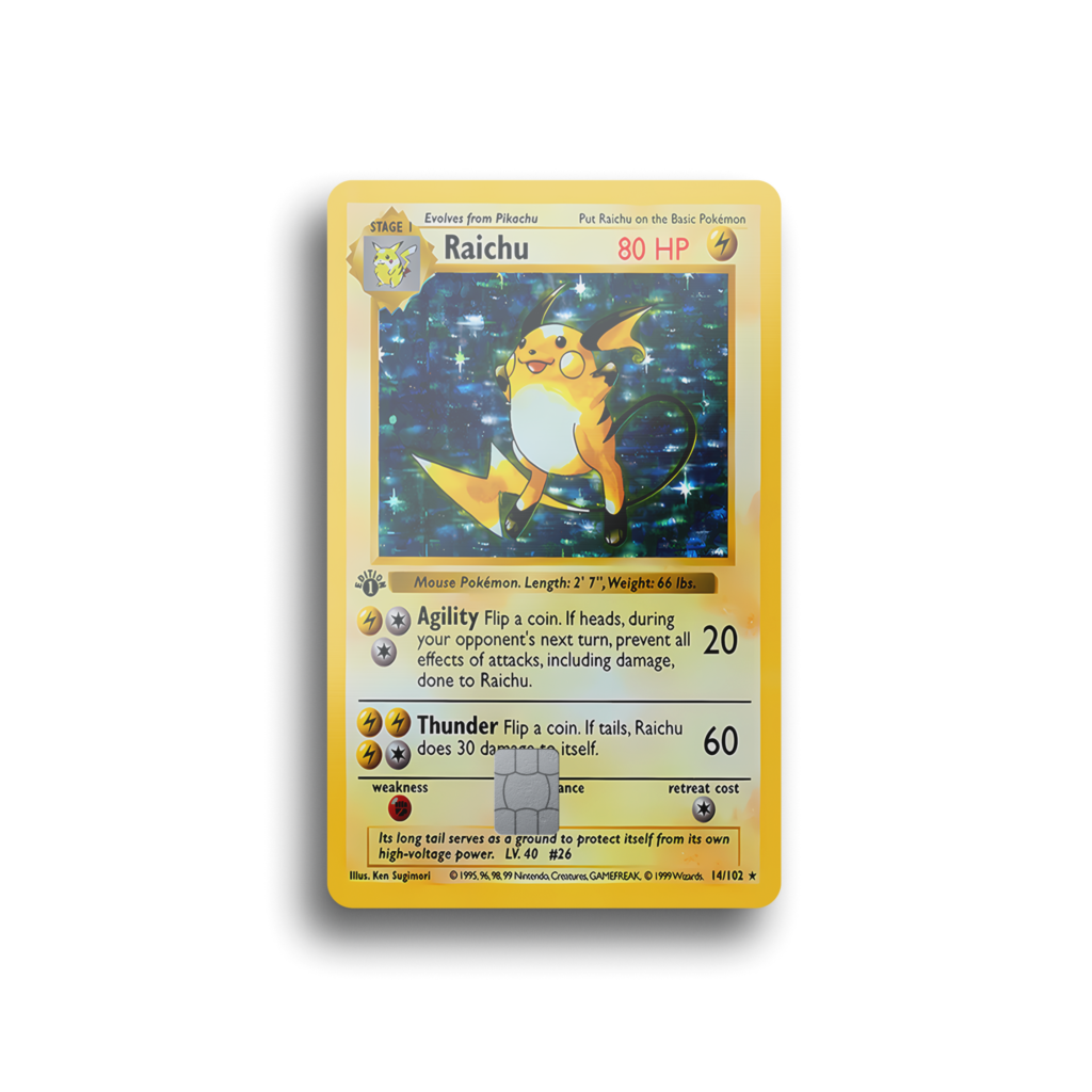 Raichu First Edition Card Skin