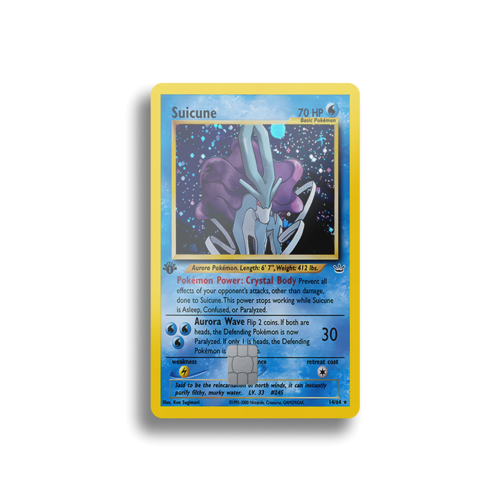 Suicune First Edition Card Skin