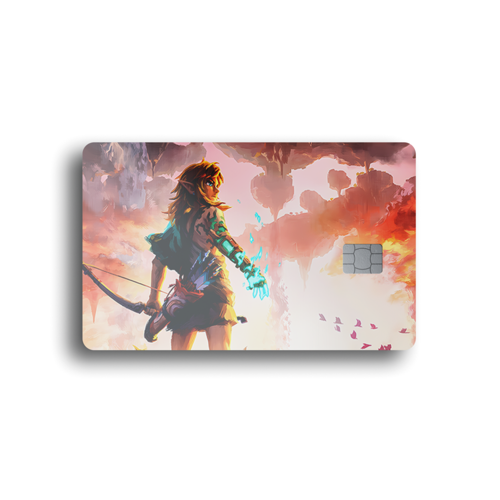 Link Green Flames Card Skin