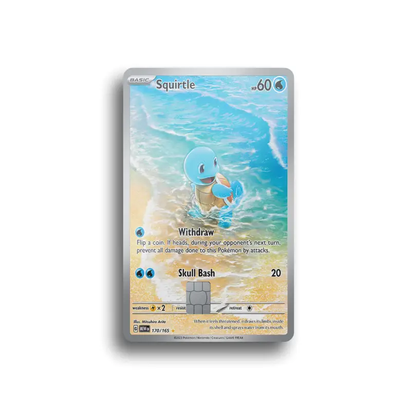 Squirtle Full Art Card Skin