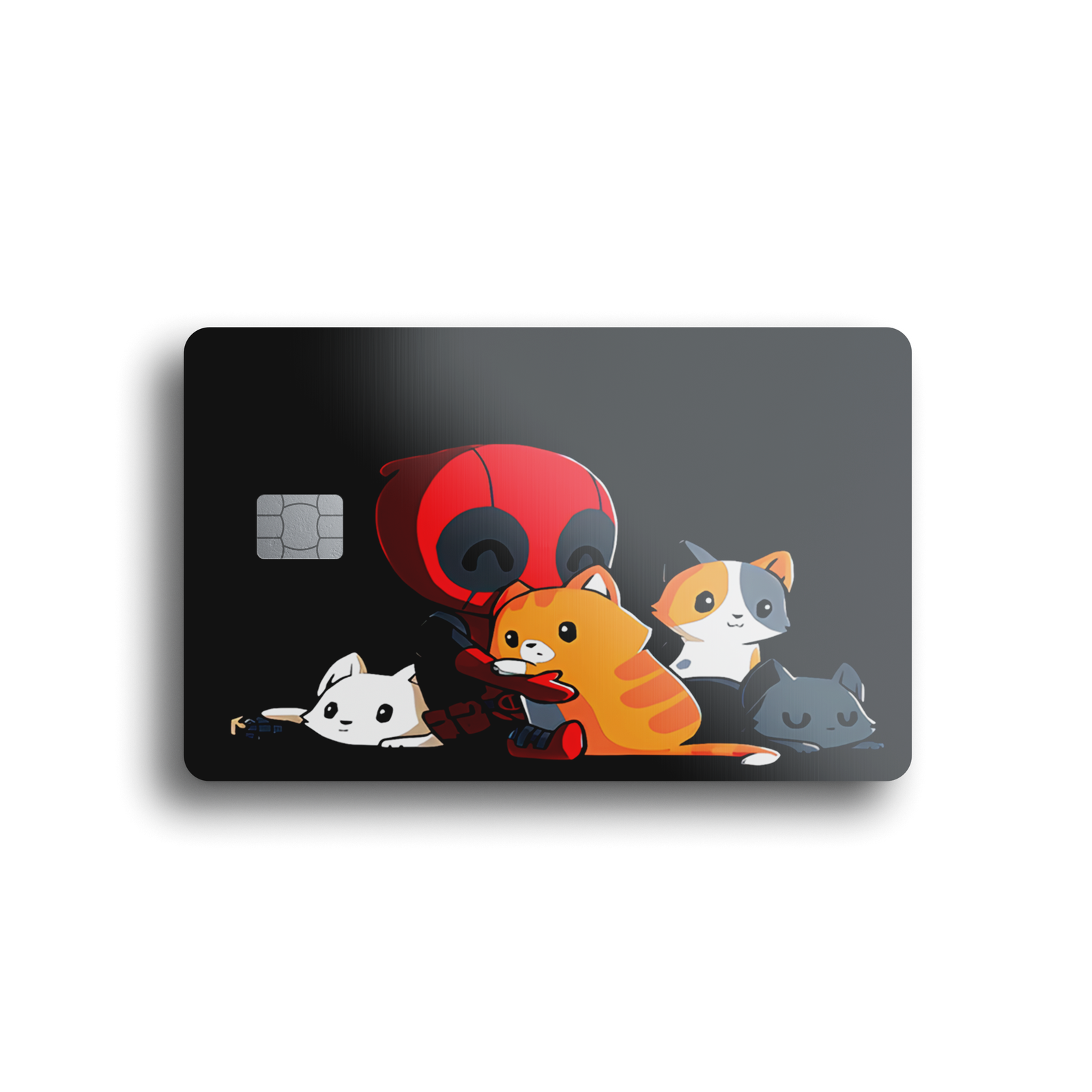 Chibi Merc and Cats Card Skin