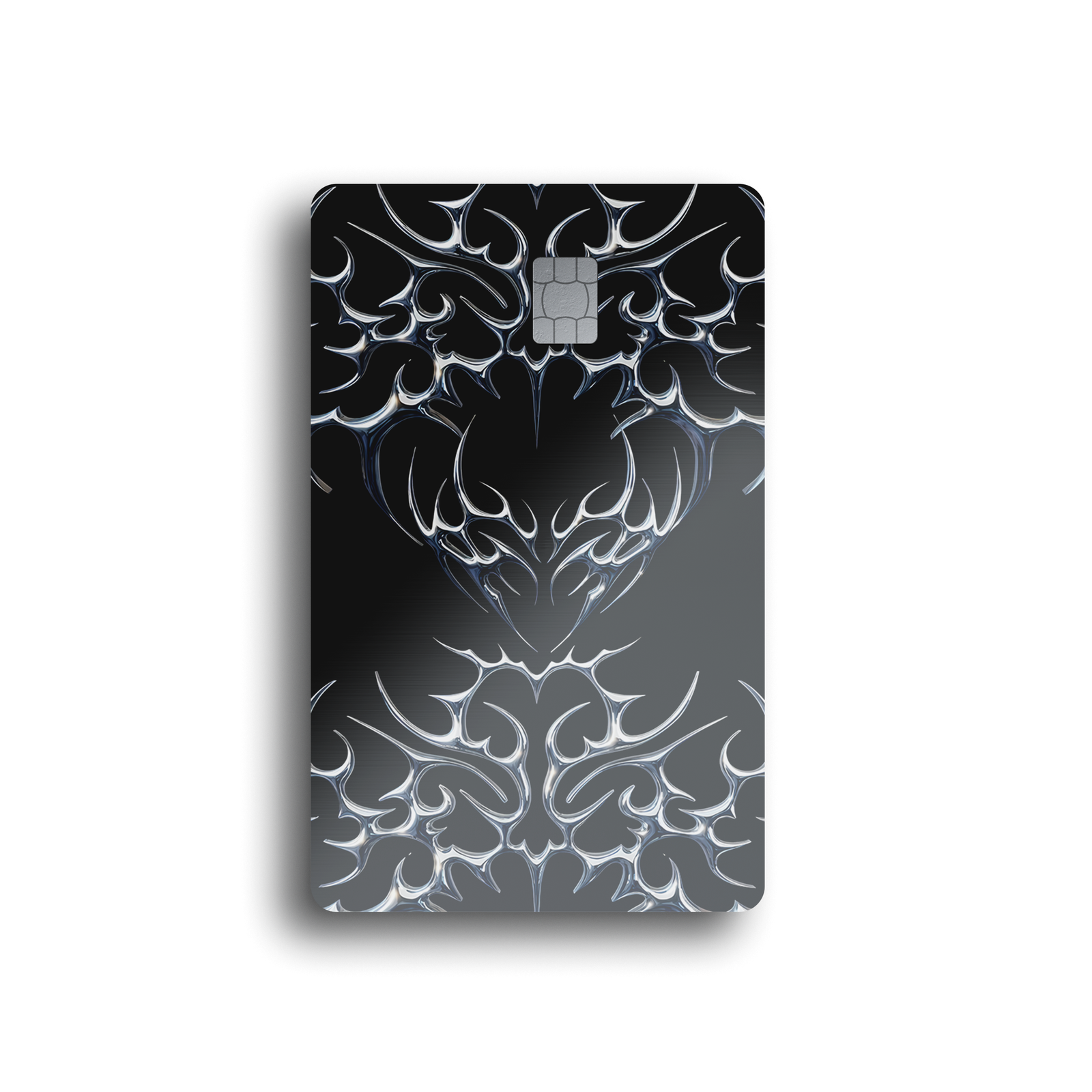 Chrome Tribal Spike Card Skin