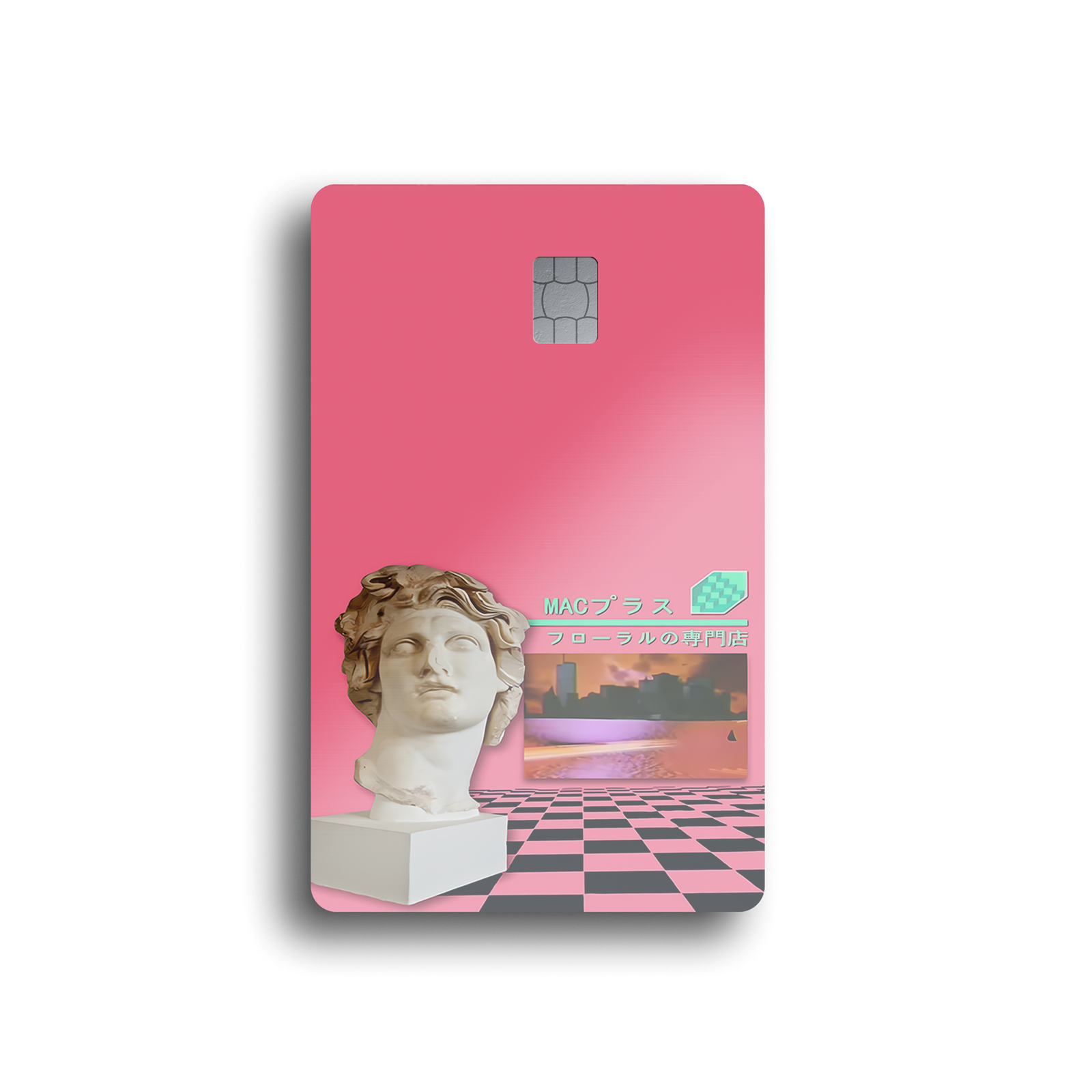 Pink Vaporwave Statue Card Skin