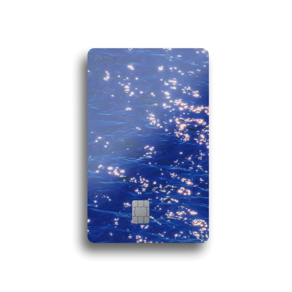 Y2K Ocean Glow Card Skin