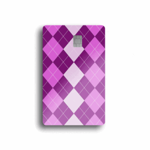 Pastel Argyle Card Skin (COLOR OPTIONS)