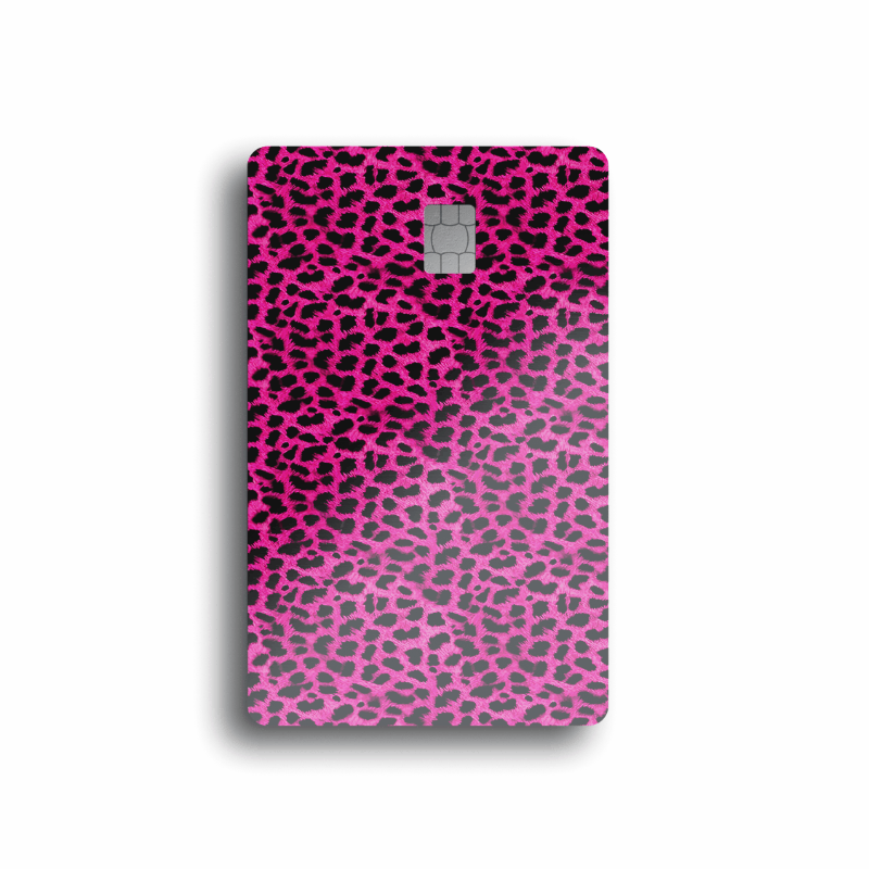 Neon Leopard Card Skin (COLOR OPTIONS)