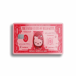 Hello Kitty Cash Card Skin (COLOR OPTIONS)